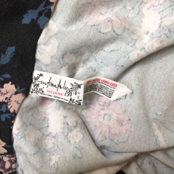 Free People Black Floral Bodysuit - Picture 2 of 2